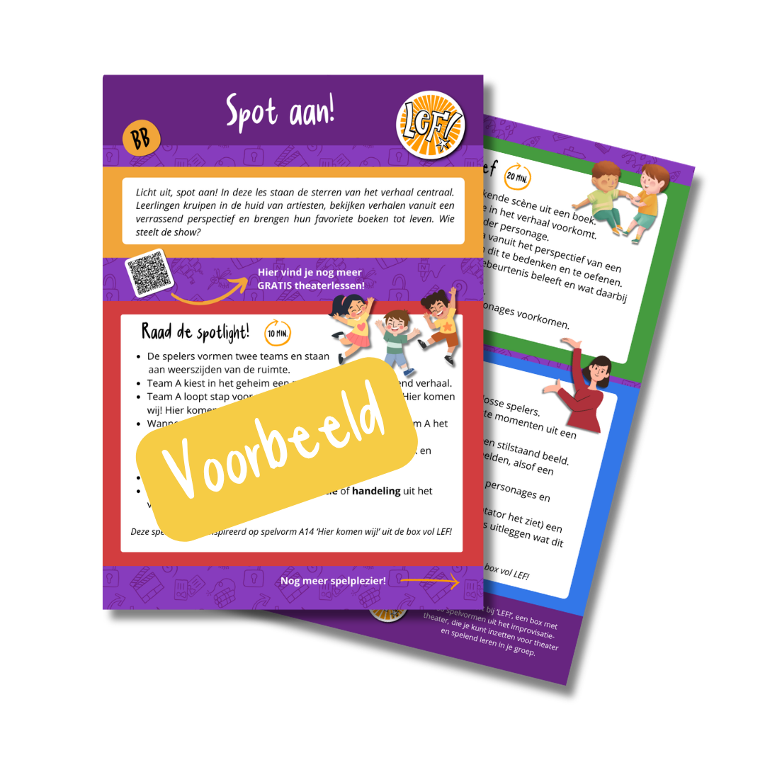 Leskaart 'Spot aan!' Kinderboekenweek