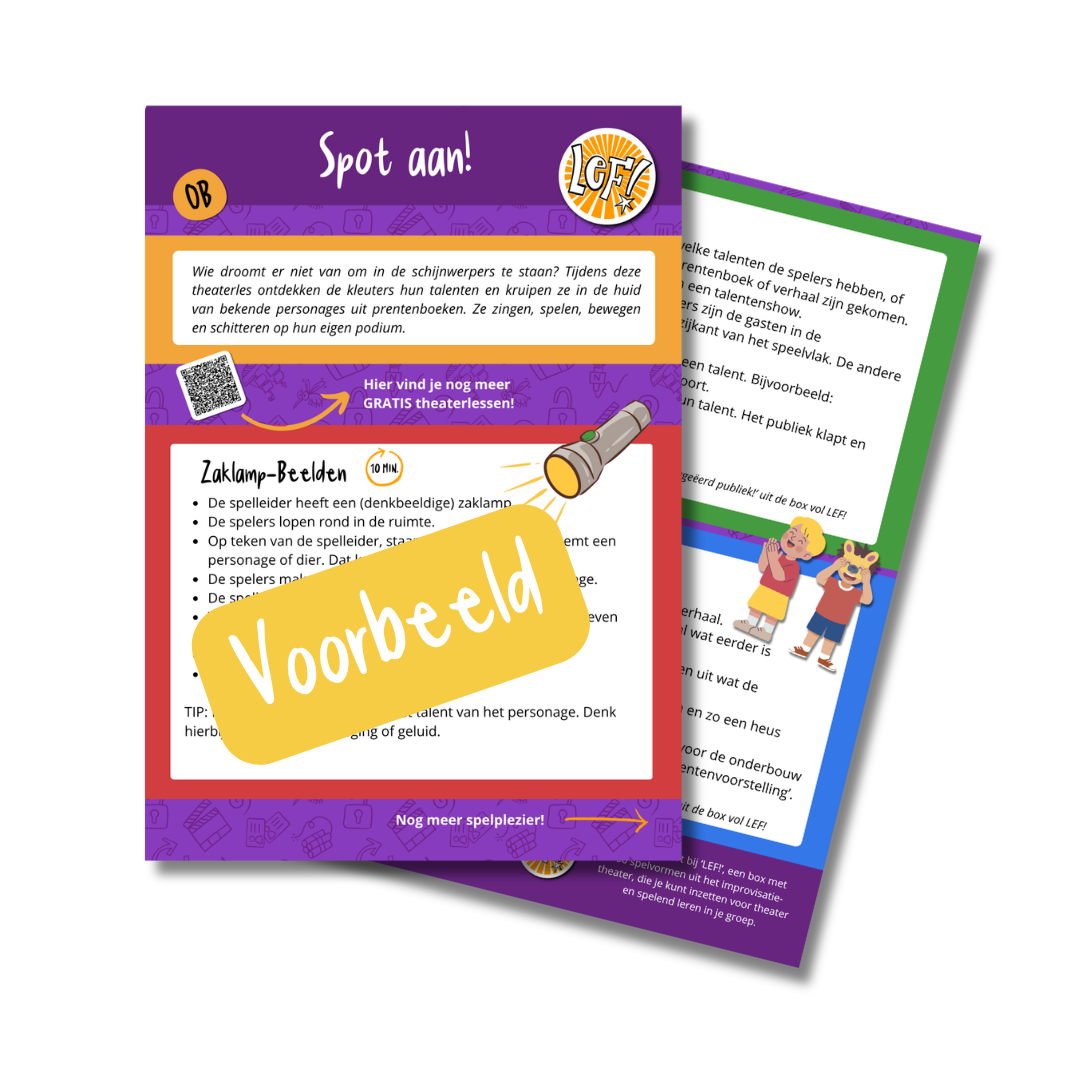 Leskaart 'Spot aan!' Kinderboekenweek